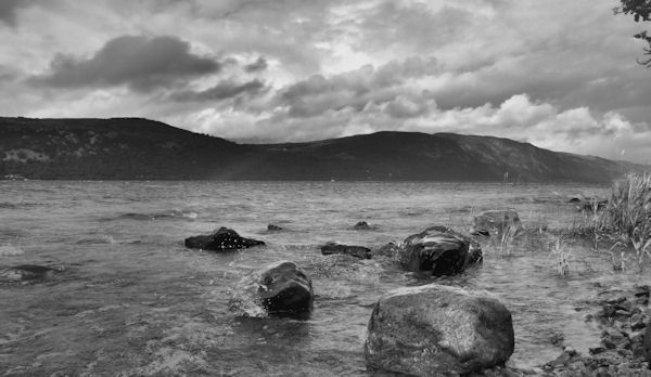 Searching for the monster, Loch Ness, Scotland.