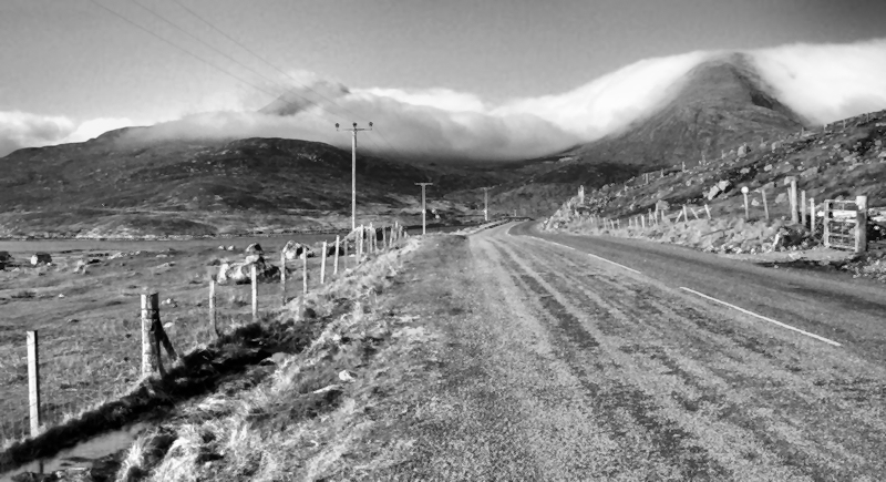 Cloud Pouring over the Harris hills.