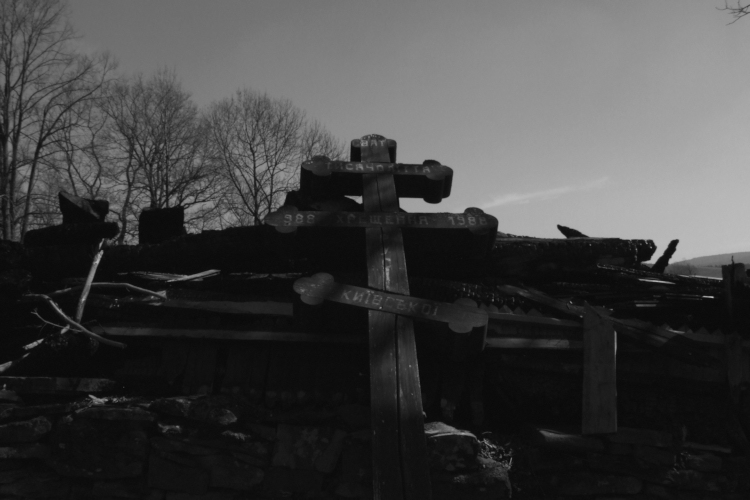 The burnt remains of a church in the South Eastern corner of Poland.