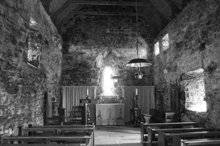 Inside St Moluag's Temple, Ness, Isle of Lewis