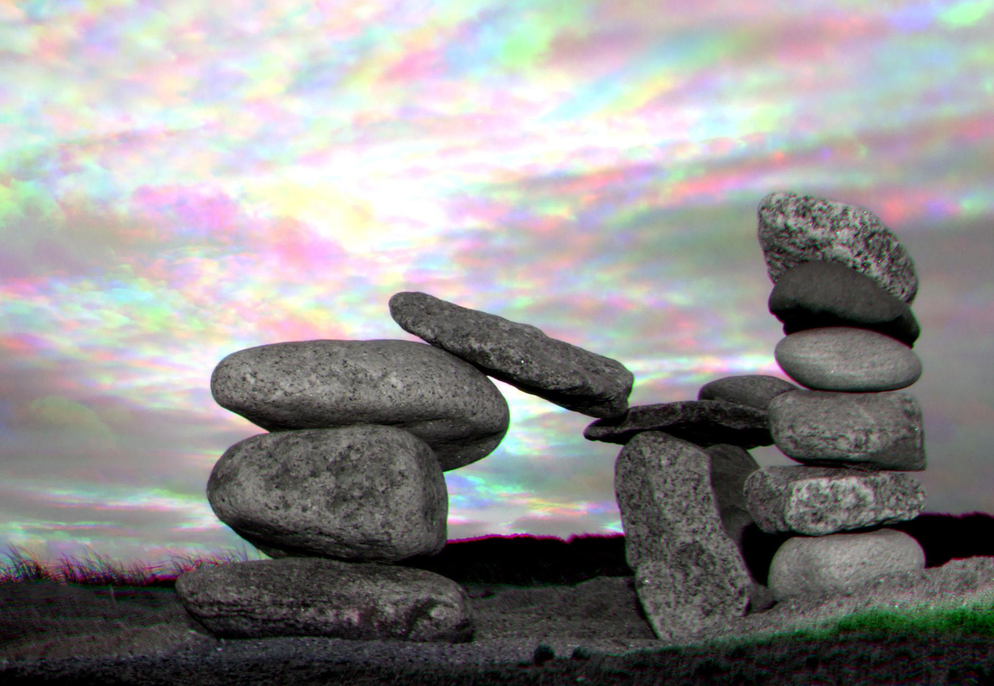 Photograph: Balanced Pebbles Harris Shutter Effect