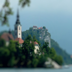 Photograph ofChurch_And_Castle-_Lake_Bled